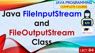 L84 FileInputStream and FileOutputStream Class  Java Tutorial  Java Programming Lectures in Hindi [upl. by Yekciv495]