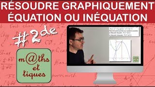 Résoudre graphiquement une équation ou une inéquation  Seconde [upl. by Enelloc]