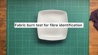 Identify your fabrics with this simple burn test [upl. by Auhsuoj]