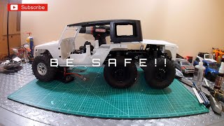 Jeep 6x6 Gladiator Build Pt 1  Axial SCX10ii Conversion [upl. by Bumgardner601]