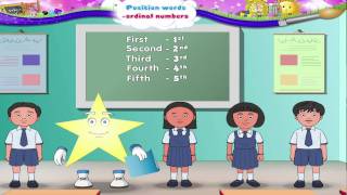 Position words amp Ordinal Numbers  Maths  Maths For Kids  Learn Grade 1 [upl. by Eocsor]