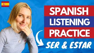 Practice your Spanish listening skills Spanish phrases with SER amp ESTAR sorted from EASY to HARD [upl. by Meredi]