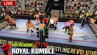 🔴LIVE🔴 WWE ROYAL RUMBLE  WRESTLING REVOLUTION 3D  ADAMISLIVE [upl. by Arramahs]