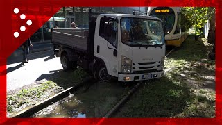 Seveso mezzo fermo su binari tirato da autopompa vvf [upl. by Leimad]