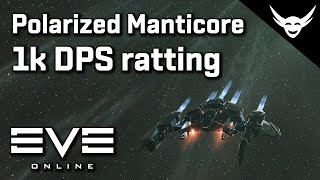 EVE Online  Polarized 1k DPS Manticore Ratting in nullsec [upl. by Kenyon10]