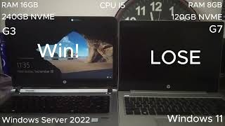 Windows 11 VS Windows Server 2022 [upl. by Eruot904]