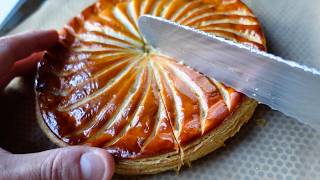 Galette des rois avec un gateau de semoule et des pommes [upl. by Edi]