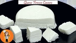 Queso Fresco Casero  Receta de Cocina en Familia [upl. by Intruok348]