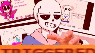 sans reacts to his fangirls CRINGE [upl. by Birdt119]