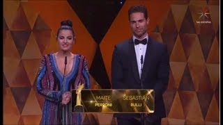 Maite Perroni y Sebastian Rulli Presentando Categoria Mejor Telenovela en Premios TV Y Novelas 2019 [upl. by Ahsiem475]