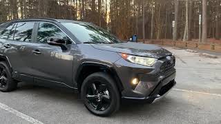 2021 RAV4 XSE Hybrid in Low Light Interior Tour Buttons Controls Exterior Tour Drive amp More [upl. by Demah]