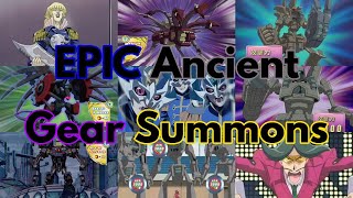 ALL EPIC Ancient Gear summons celebrating LEDE support [upl. by Niwrehs]