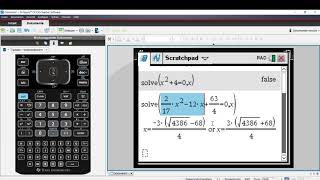 Lineare und quadratische Gleichungen und Ungleichungen lösen mit dem TI Nspire CX CAS [upl. by Anem351]
