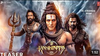 Kannappa  Hindi Trailer  Akshay Kumar  Prabhas  Vishnu Manchu  Mohanlal Kajal A [upl. by Sirhc]