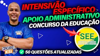 QUESTÕES ESPECIFICAS APOIO ADMINISTRATIVO CONCURSO EDUCAÇÃO ACRE 2024  RETA FINAL [upl. by Anelej160]