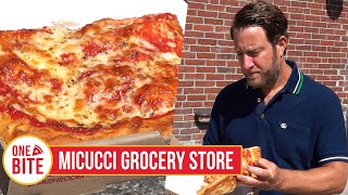 Barstool Pizza Review  Micucci Grocery Store Portland ME [upl. by Yenrab]