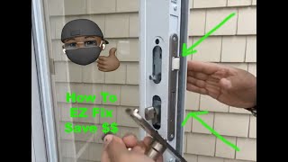 How to fix a Andersen Storm Door Handle Assembly Traditional Handle Set 42302 [upl. by Avlem]