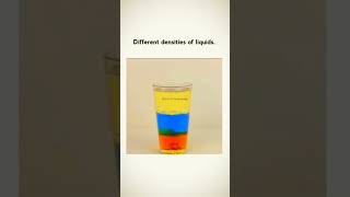 Different densities of liquids [upl. by Uht]