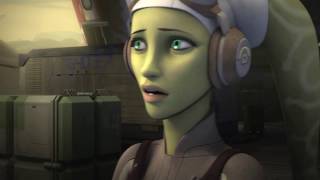 Star Wars Rebels Hera Leaves To Scout Lothal [upl. by Brittan]