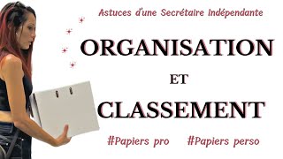 Comment classer ses papiers administratifs  Organisation paperasse  Astuces de secrétaire [upl. by Ahtelahs]