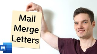 How to Mail Merge Letters  Office 365 [upl. by Thayne]