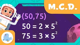 MÁXIMO COMÚN DIVISOR 🚀 ¿Cómo se calcula el máximo común divisor 👨🏻‍🚀 Matemáticas para niños [upl. by Una844]