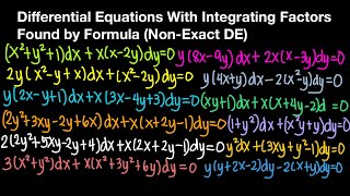 Solving NonExact differential equations Example 15 [upl. by Astrid553]