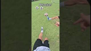 Pov Attacker vs Defender ⚽️ shorts [upl. by Ainessey]