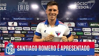 MÉDIO CAMPO SANTIAGO ROMERO ES PRESENTADO POR EL FORTALEZA 😎  BORA LEAO [upl. by Halika932]