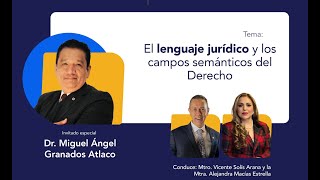 El lenguaje jurídico y los campos semánticos del Derecho Dr Miguel Ángel Granados Atlaco [upl. by Fleeman167]