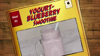 Yogurt Blueberry Smoothie  Diet Shake [upl. by Eilegna60]