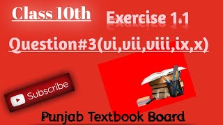 Class 10th Exercise 11Question3viviiviiiixx Science Group Punjab Textbook Board📚📘 [upl. by Lathe]