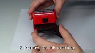 How to Change the Ink Pad on a Trodat or Ideal Selfinking Stamps [upl. by Kamilah111]