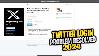 HOW TO FIX TWITTER LOGIN PROBLEM IN IOS 🧐  PUBG  BGMI TWITTER LOGIN ISSUE 😰  99 WORKING TRICK [upl. by Samuelson677]