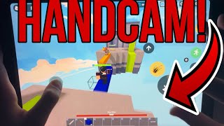 Roblox BedWars MOBILE PRO does HANDCAM in Season 11… Roblox BedWars [upl. by Nomrac]