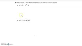 MCR3U 03 Properties of Quadratics Review [upl. by Zimmer917]