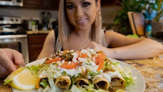 GROUND BEEF AND POTATO FLAUTAS ROLLED TACOS [upl. by Anigal]