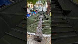 Exploring War Boat with Gun at War Remnants Museum  Vietnam War History boat saigon shorts [upl. by Edmunda544]