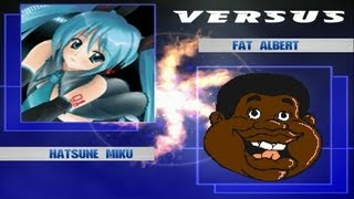 Mugen  Hatsune Miku amp Yoko vs Fat Albert [upl. by Fransen]