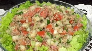 SALADA DE TABULE SIMPLES E FÁCIL  Receitas da Josi [upl. by Dorsey26]