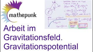 Arbeit im Gravitationsfeld Gravitationspotential [upl. by Ahsienet]