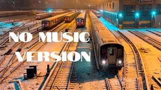 No Music Version 12 AM CONCOURSE YARD SNOW ACTION PARTS 1 amp 2 • JANUARY 2024 • NYC SUBWAY [upl. by Binah]