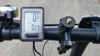 CatEye Velo 7 Bike odometer and speedometer  unboxing  installation [upl. by Trebmer]