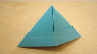 Papierhut falten  Papier falten zum Hut  Origami Hut einfach selber basteln [upl. by Nagram]