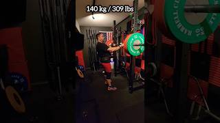 Front Squat PR 170 kg  375 lbs weightlifting motivation gym [upl. by Saundra]