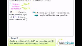 Deux Plans de lespace  Une Minute Pour Comprendre [upl. by Orgell479]