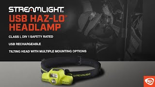 Streamlight USB HAZLO® Headlamp [upl. by Hteik]