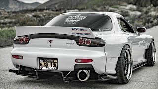 BRUTAL mazda RX7 ROTARY engine sounds [upl. by Burwell]