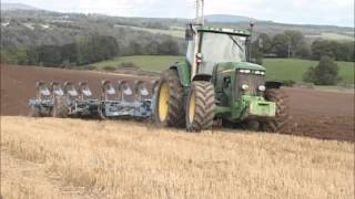 John Deere 8410 with Lemken 10 furrow Vari Titan plough [upl. by Alika]