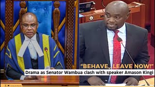 DRAMA as Senator Wambua is kicked out by speaker Amason Kingi [upl. by Miles114]